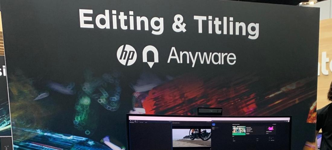 Photo of the HP Anyware booth at IBC 2022